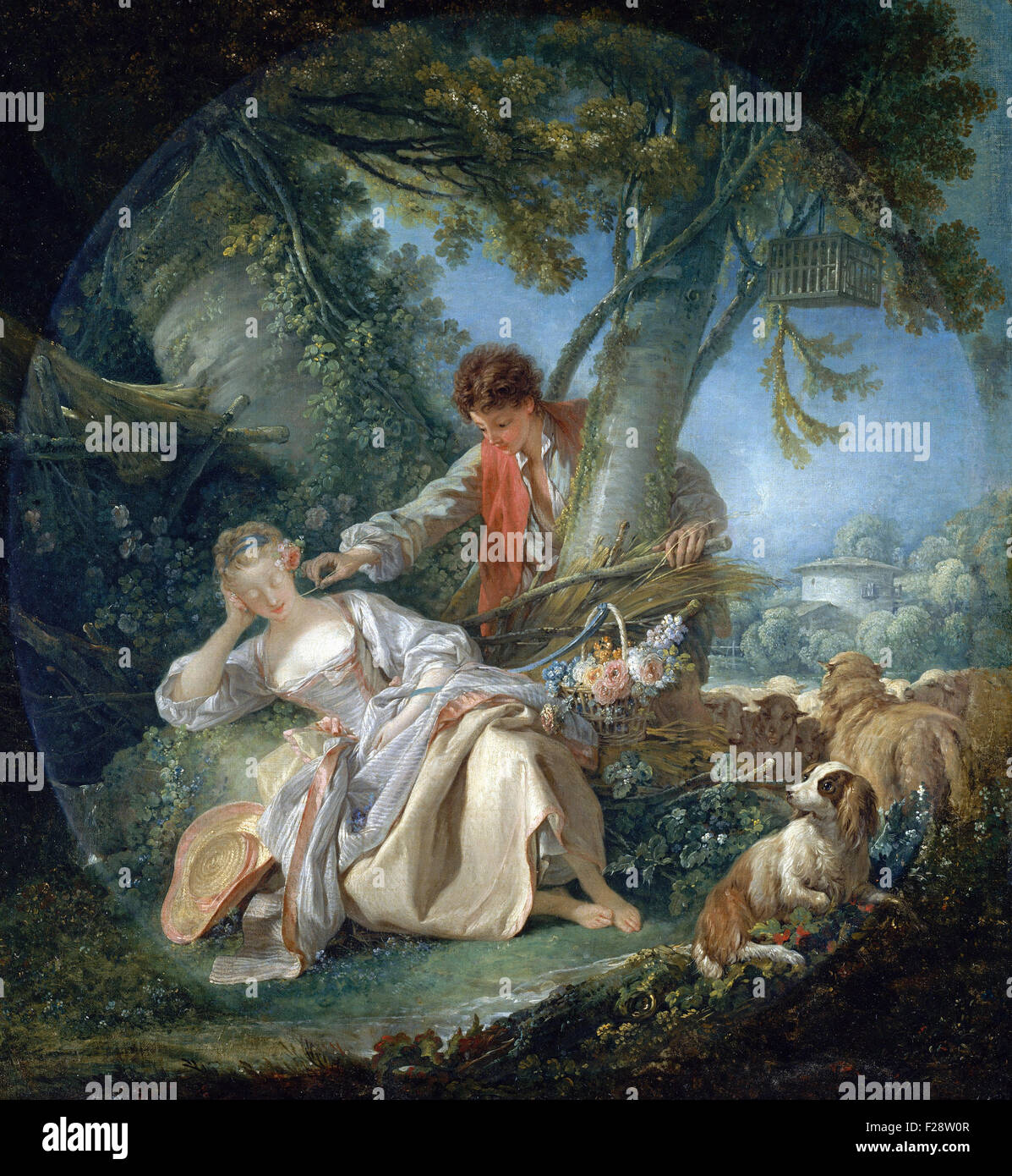 François Boucher - Il sonno interrotto Foto Stock