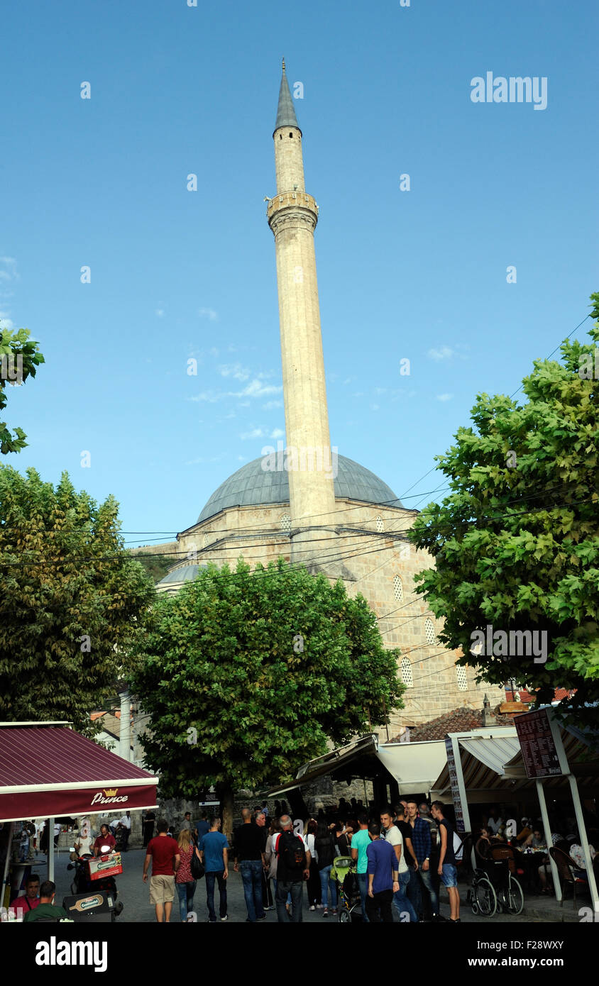 Minareto. Prizren. , Il Kosovo. Foto Stock