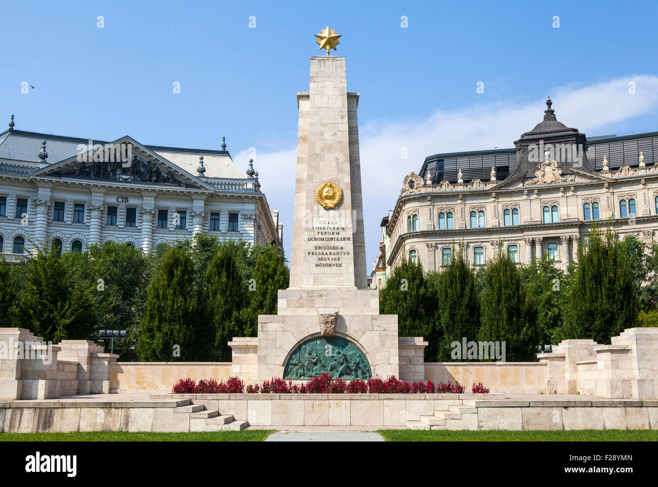 La guerra sovietica Monumento in Budapest, Ungheria. Foto Stock