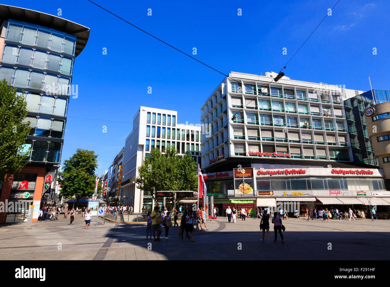 Schlossplatz, Stoccarda, Germania Foto Stock