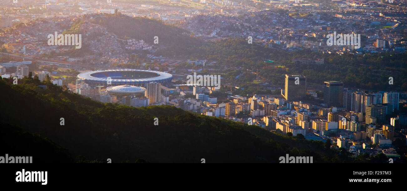 Maracana stadium è un open-air stadium di Rio de Janeiro, Brasile Foto Stock
