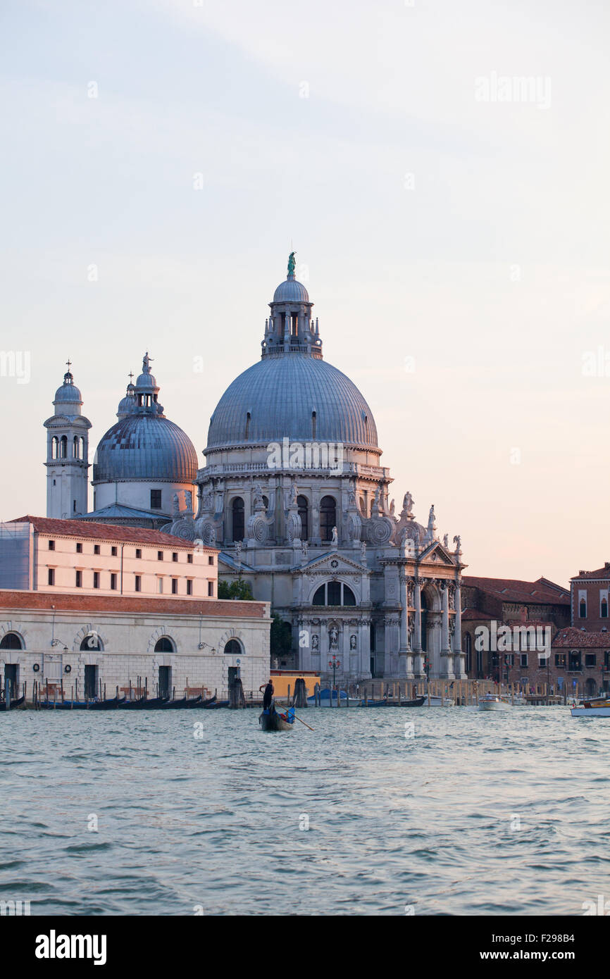 La Basilica di Santa Maria della Salute a Venezia Foto Stock