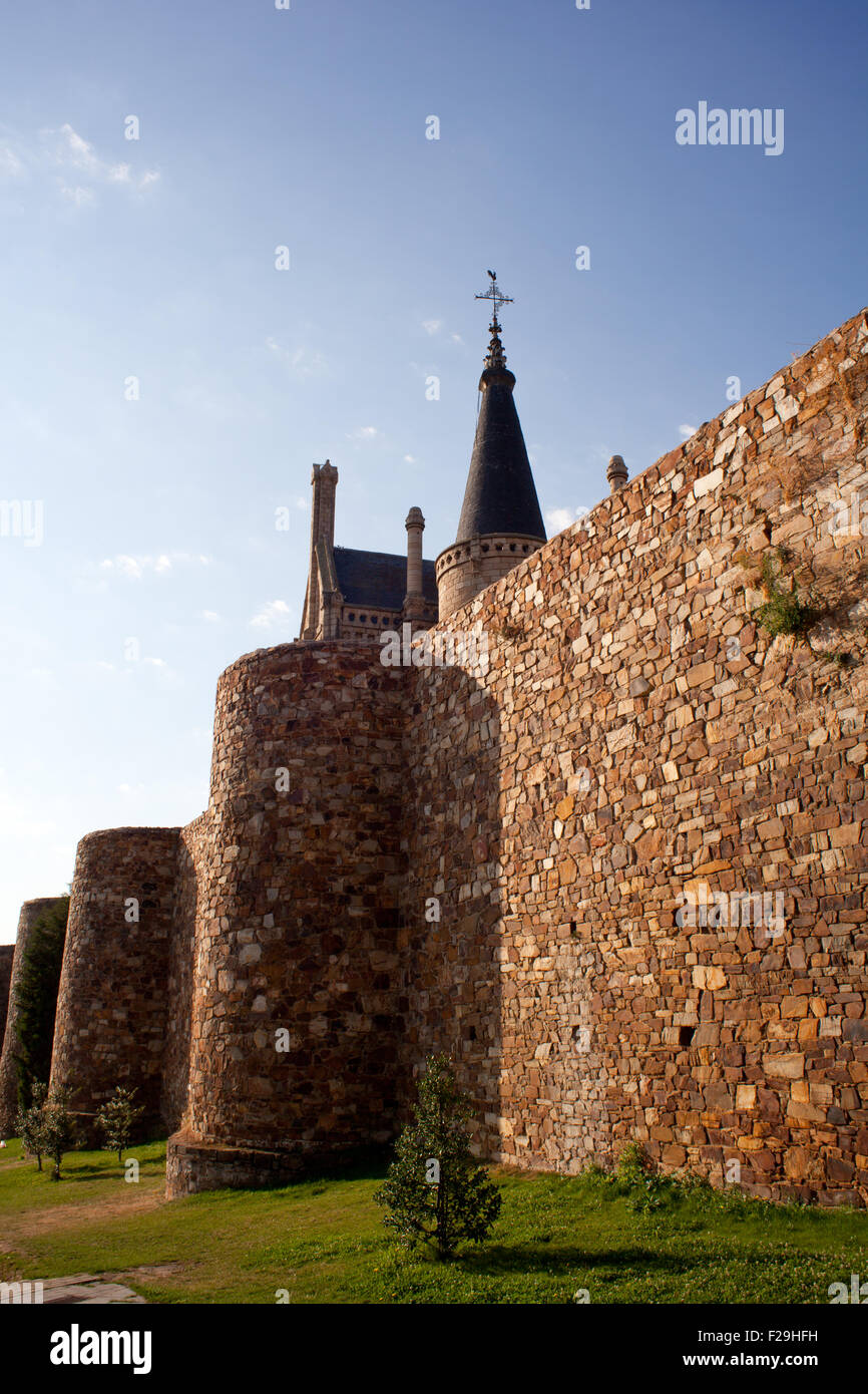 Queste mura romane di Astorga Foto Stock