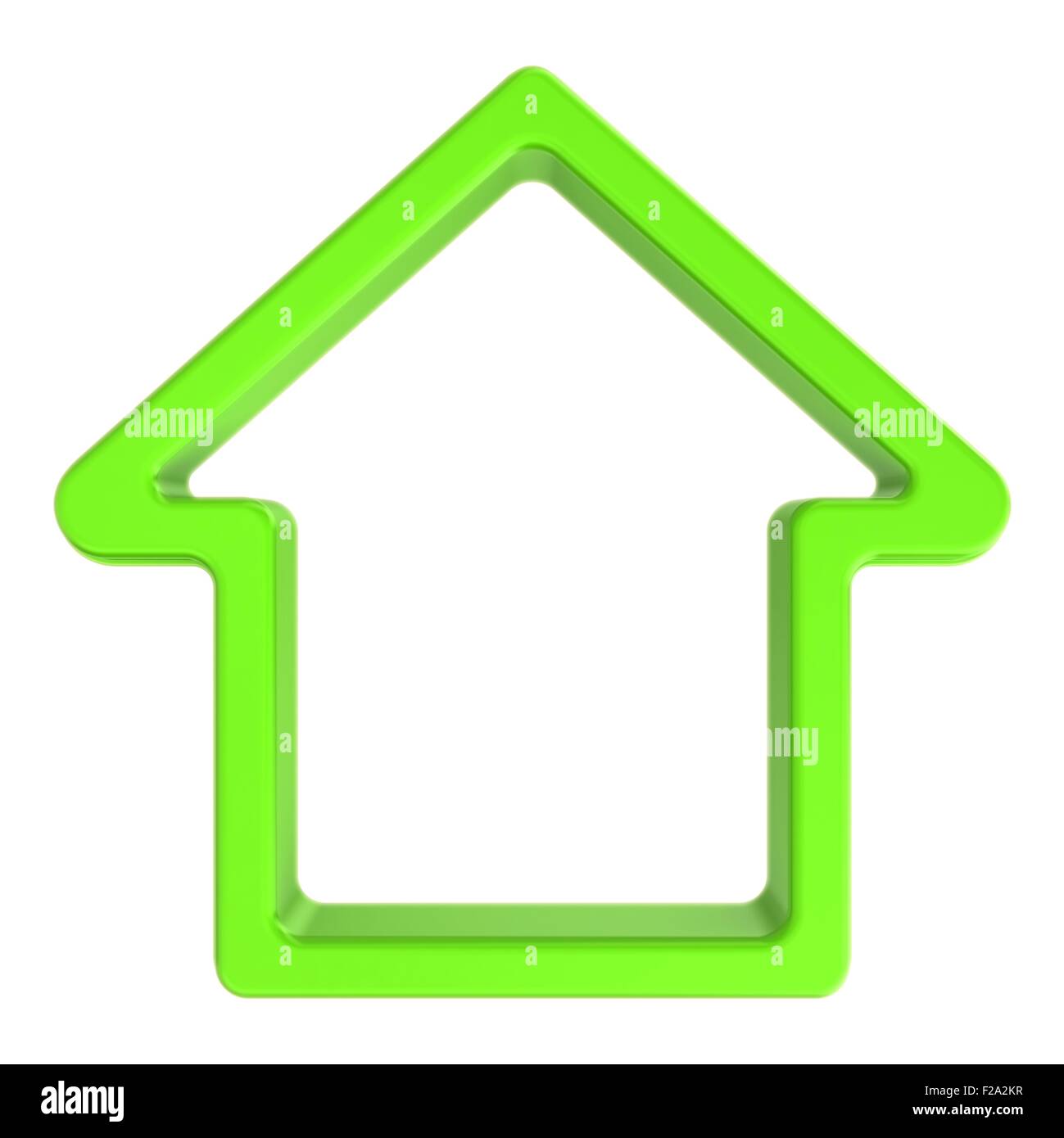 casa verde Foto Stock