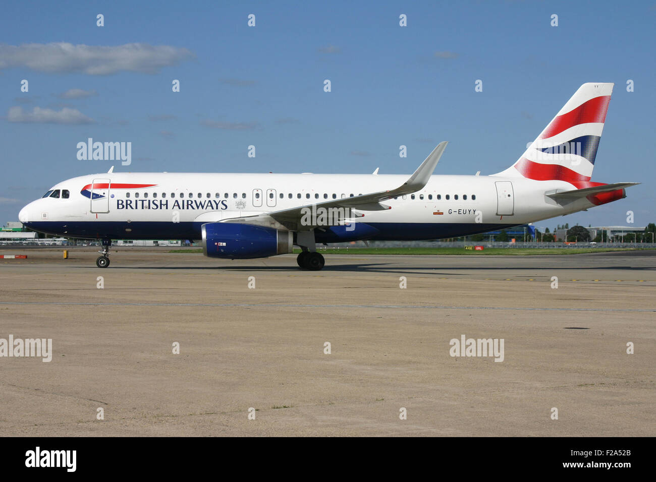 BRITISH AIRWAYS A320 con alette Foto Stock