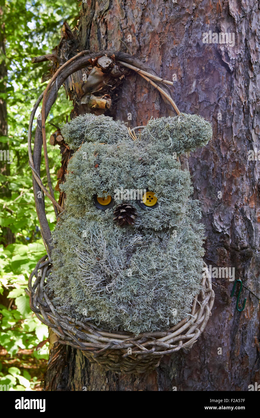 La figura animale fatto di licheni Foto Stock