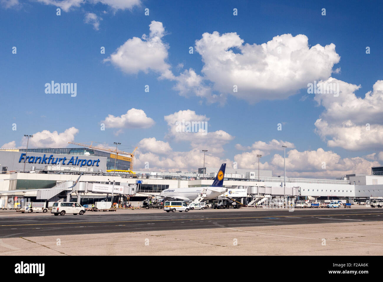 L'aeroporto di Francoforte, Germania Foto Stock