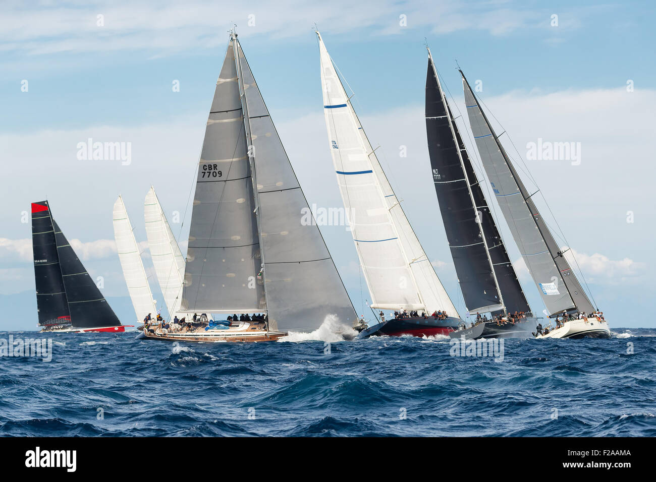 Maxi Yacht Rolex Cup 2015 barca vela regata. Foto Stock