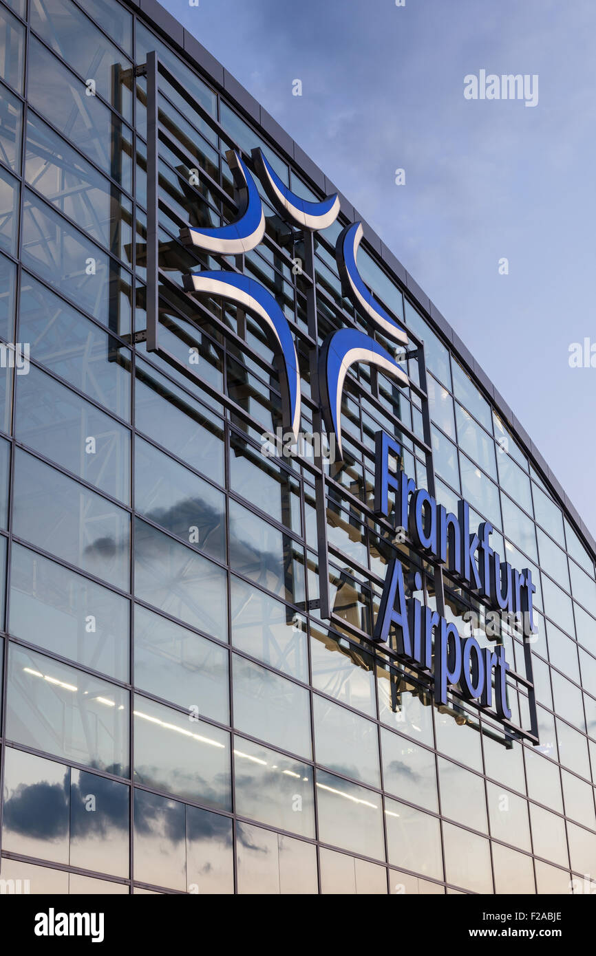 L'aeroporto internazionale di Francoforte Logo Foto Stock