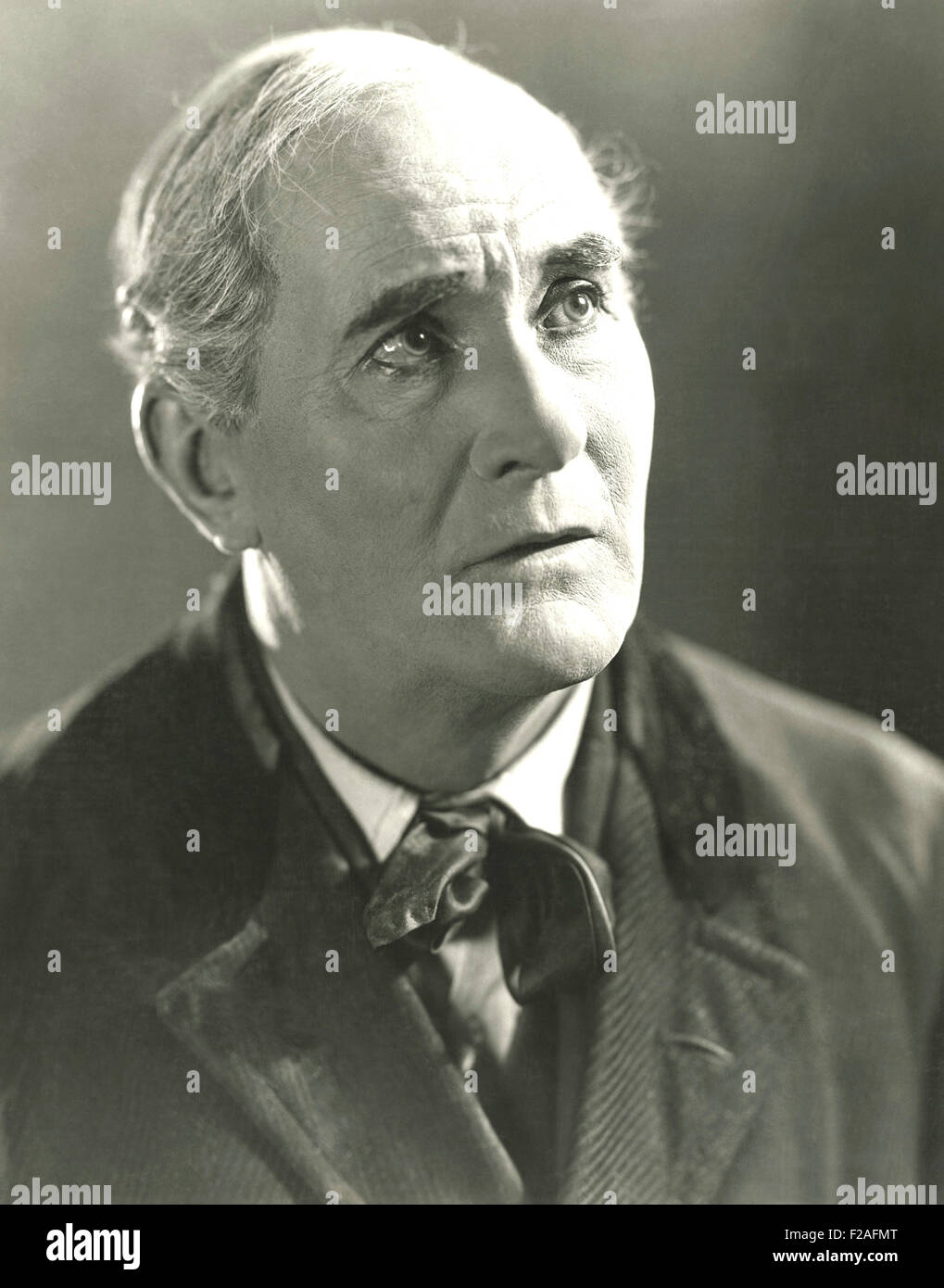 Preoccupati man (OLVI008 OU379 F) Foto Stock