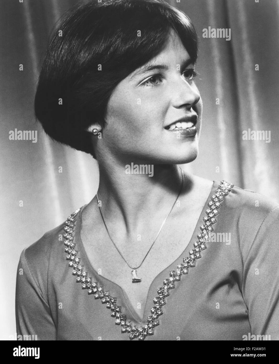 1976 Campione olimpionico di Dorothy Hamill pattinato come la stella di ghiaccio CAPADES dal 1977-84. (CSU 2015 11 1460). Foto Stock