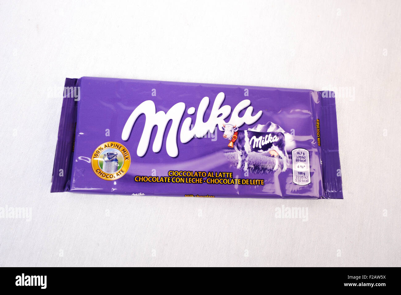 Confezione di cioccolato Milka-confección de CIOCCOLATO MILKA Foto Stock