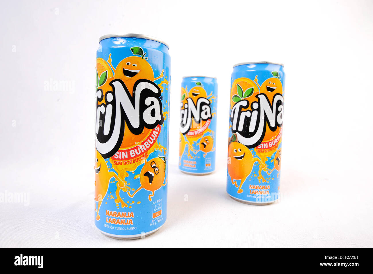 Bevanda rinfrescante senza bolle Trina-bebida refrescante peccato Trina di gas Foto Stock