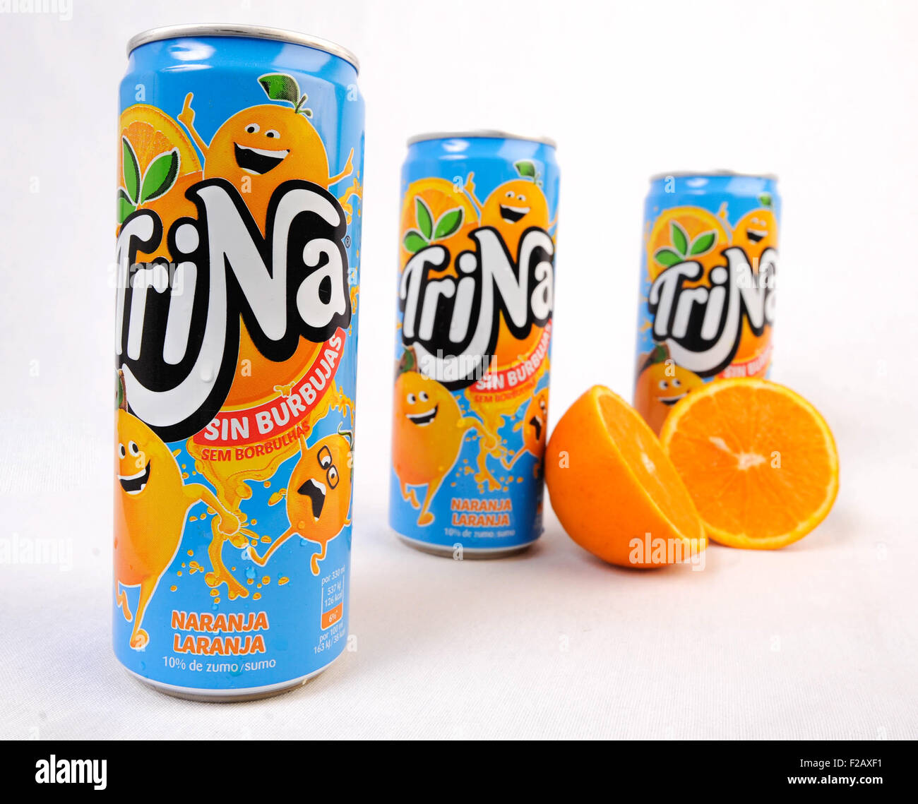 Bevanda rinfrescante senza bolle Trina-bebida refrescante peccato Trina di gas Foto Stock