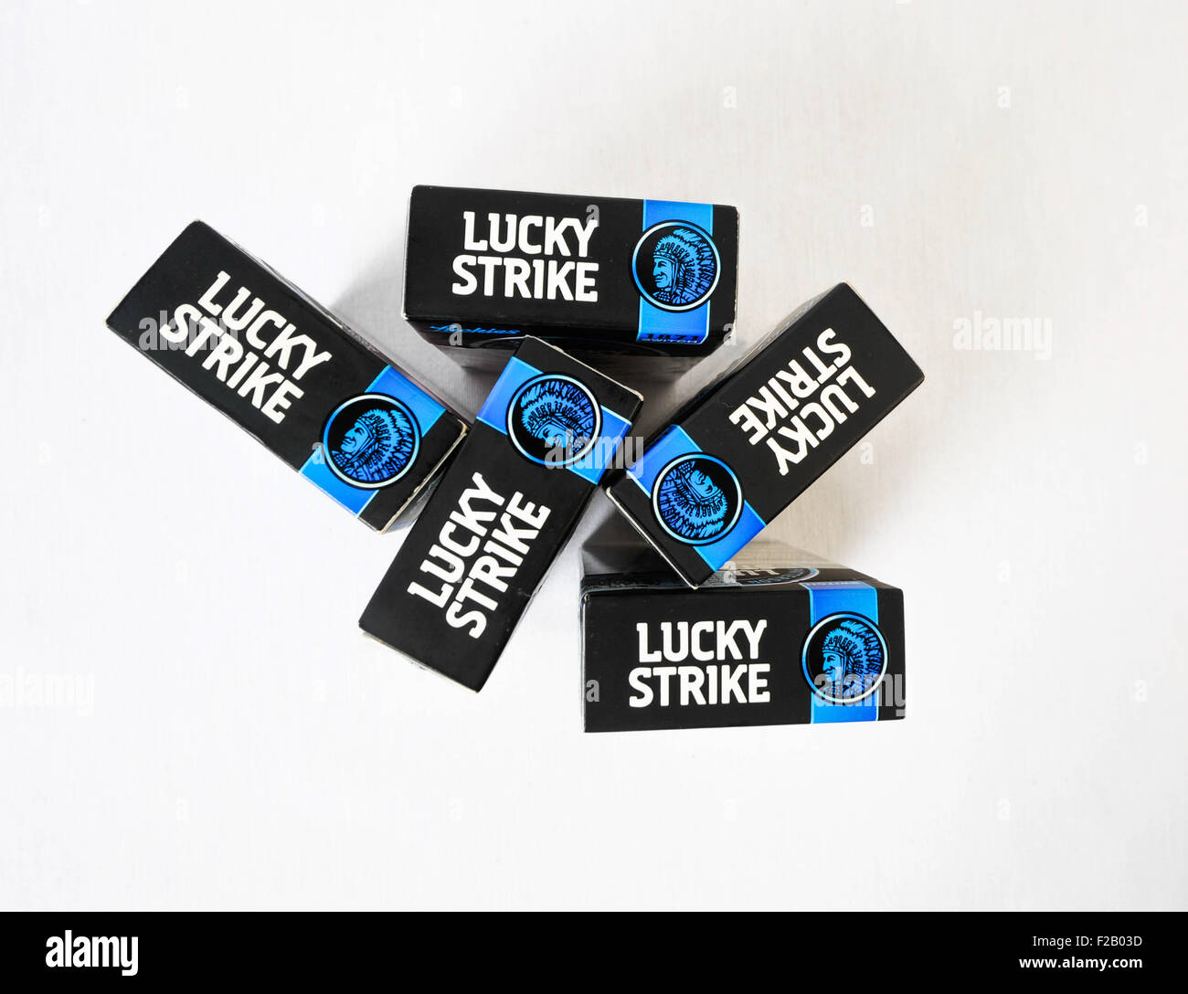 Sigaretta Lucky Strike-cigarrillo Lucky Strike Foto Stock