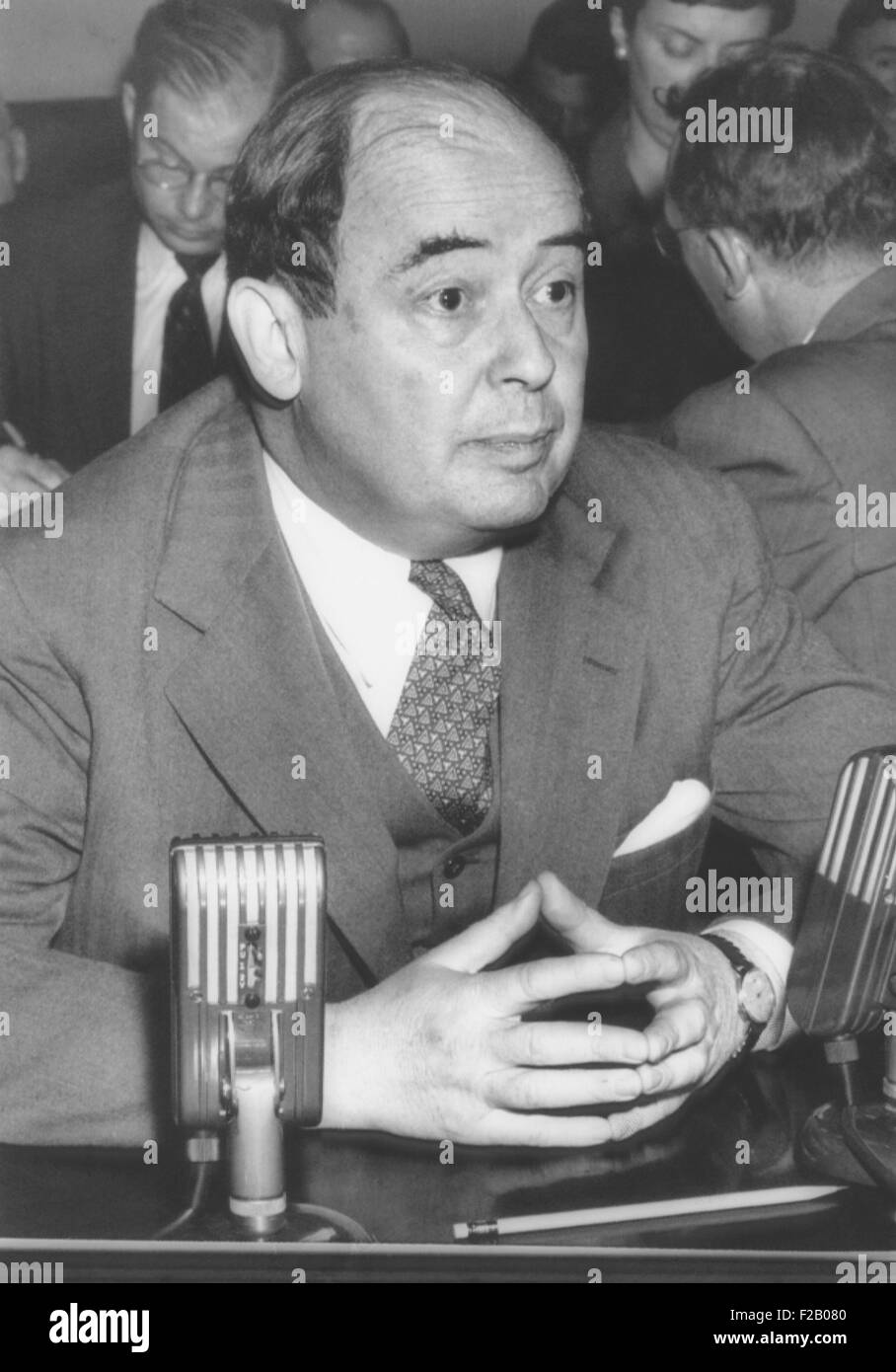 Il dott. John Von Neumann, a 51 anno matematico prima del Congresso' dell'energia atomica. Dopo la sua apparizione fu approvato per Foto Stock