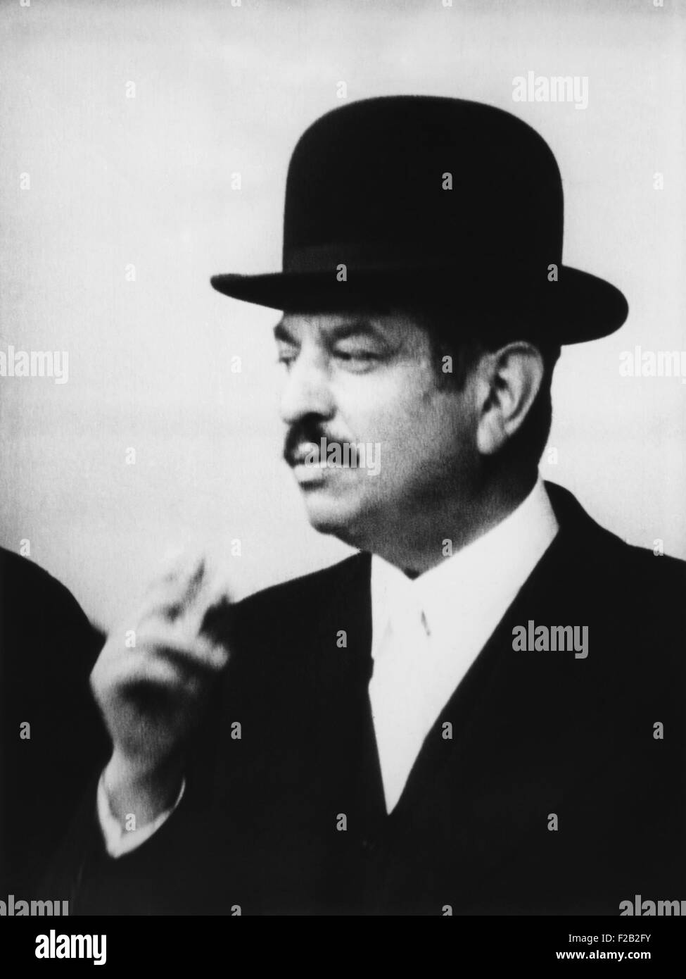 Pierre Laval, è stato il primo ministro di Francia due volte, da gennaio 1931-Feb. 1932 e giugno 1935-gen. 1936. (CSU 2015 8 527) Foto Stock