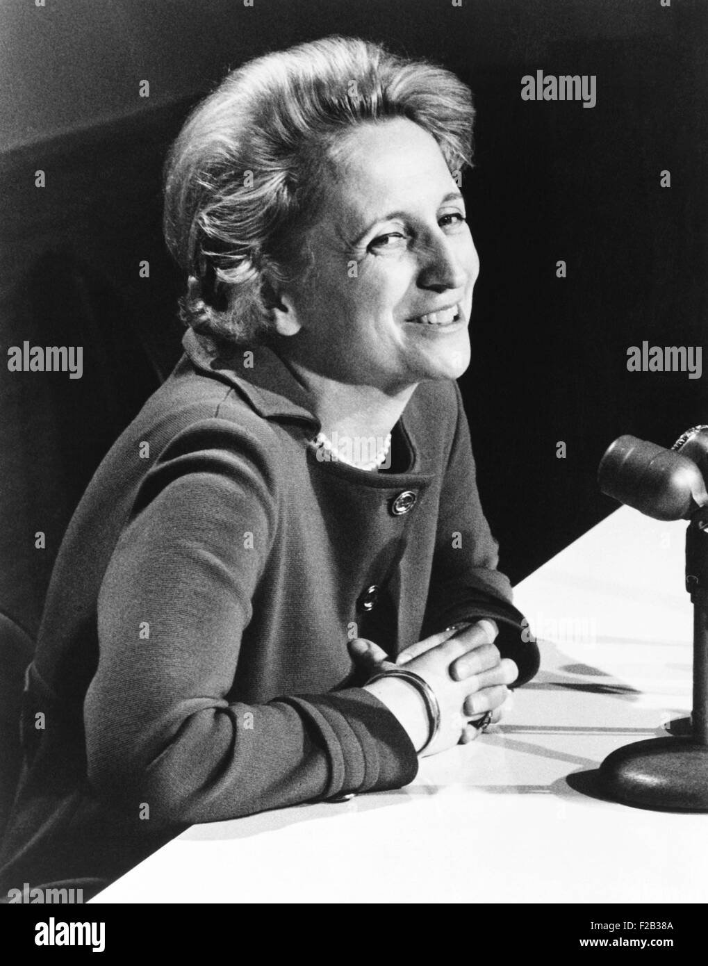 Margaret Truman Daniel, autore di una nuova biografia di suo padre, ex presidente Harry Truman. Dic. 1972. (CSU 2015 7 249) Foto Stock