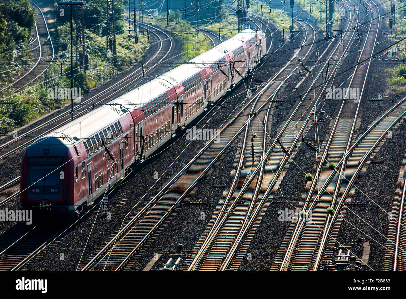 Ferrovia, treni, ferrovia, Foto Stock