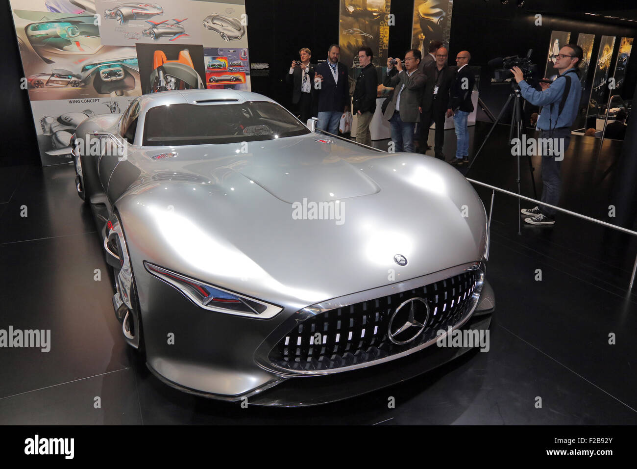 Mercedes-Benz AMG Vision Gran Tourismo al sessantesimo International Motor Show IAA 2015 (Internationale Automobil Ausstellung, IAA) di Francoforte sul Meno, Germania Foto Stock