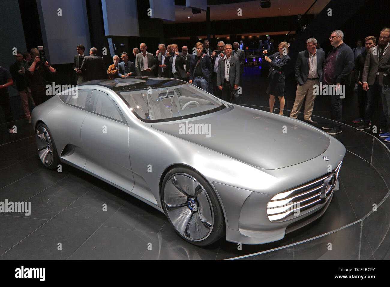 Frankfurt/M, 15.09.2015 - Concetto Mercedes-Benz IAA visione al 66° International Motor Show IAA 2015 (Internationale Automobil Ausstellung, IAA) di Francoforte sul Meno, Germania Foto Stock