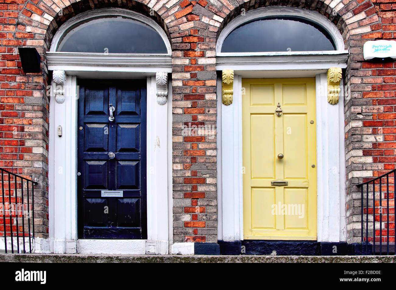 Dublino porte colorate Foto Stock