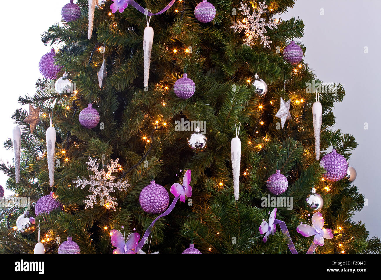 Foto di Nizza albero di Natale Foto Stock