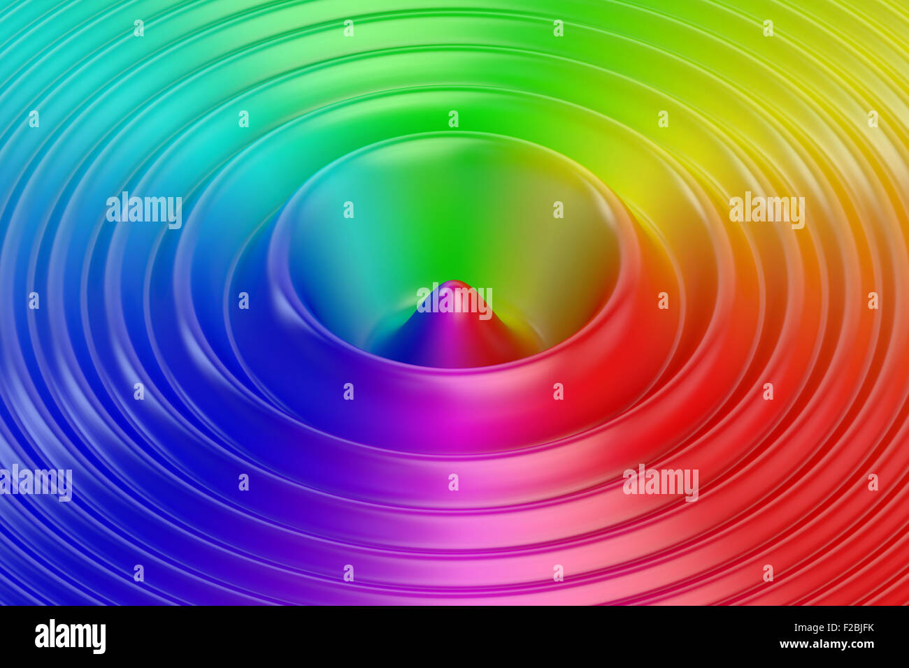 Abstract arcobaleno di colori di sfondo d'onda Foto Stock