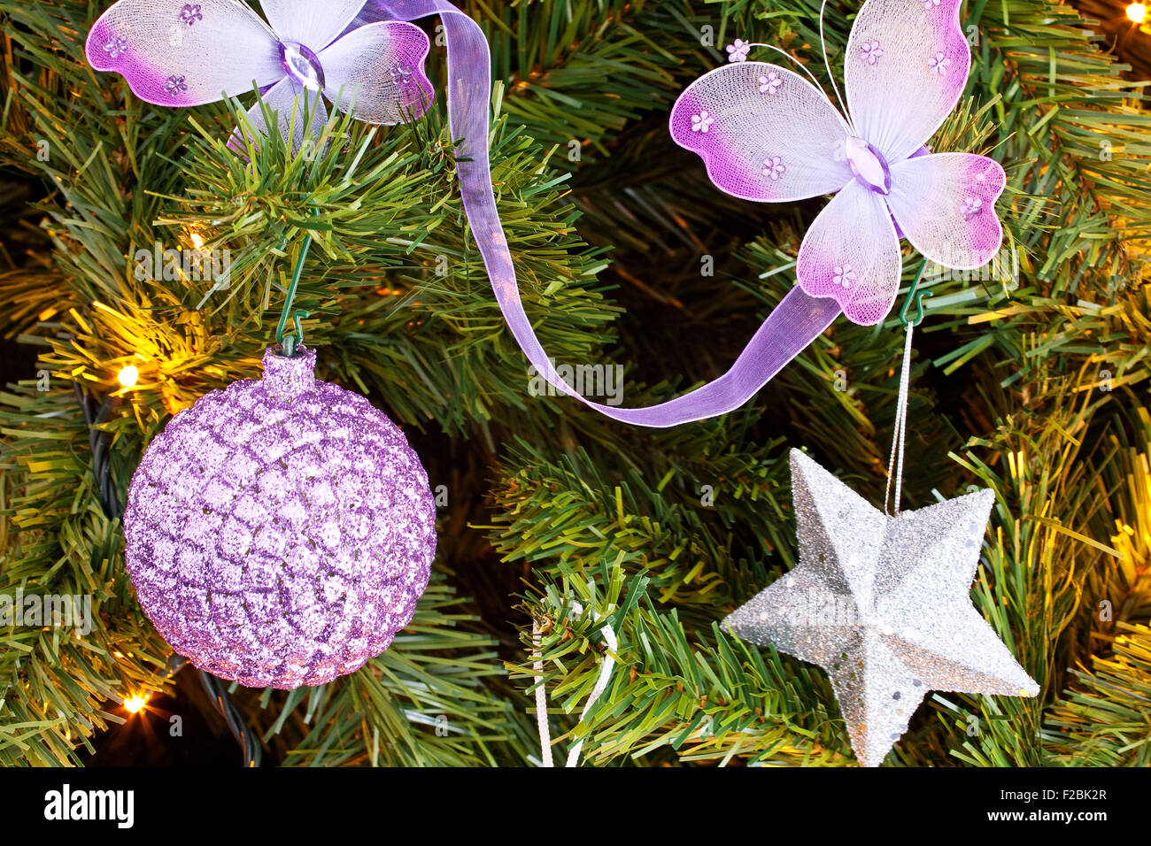 Foto di Nizza albero di Natale Foto Stock