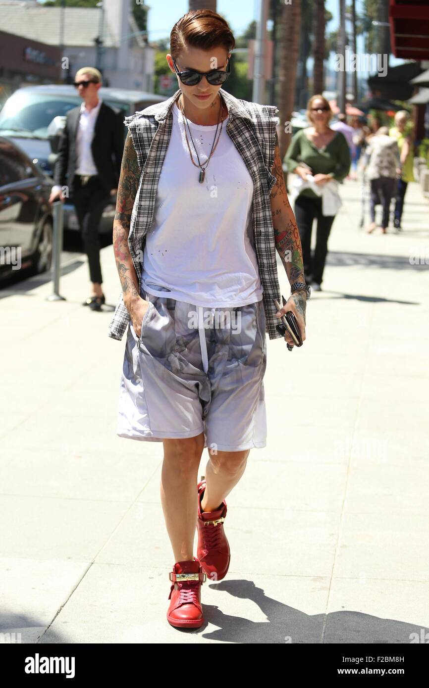 Ruby Rose Langenheim visite di un centro medico di Beverly Hills offre: Ruby Rose Langenheim, Ruby Rose dove: Los Angeles, California, Stati Uniti quando: 15 Lug 2015 Foto Stock