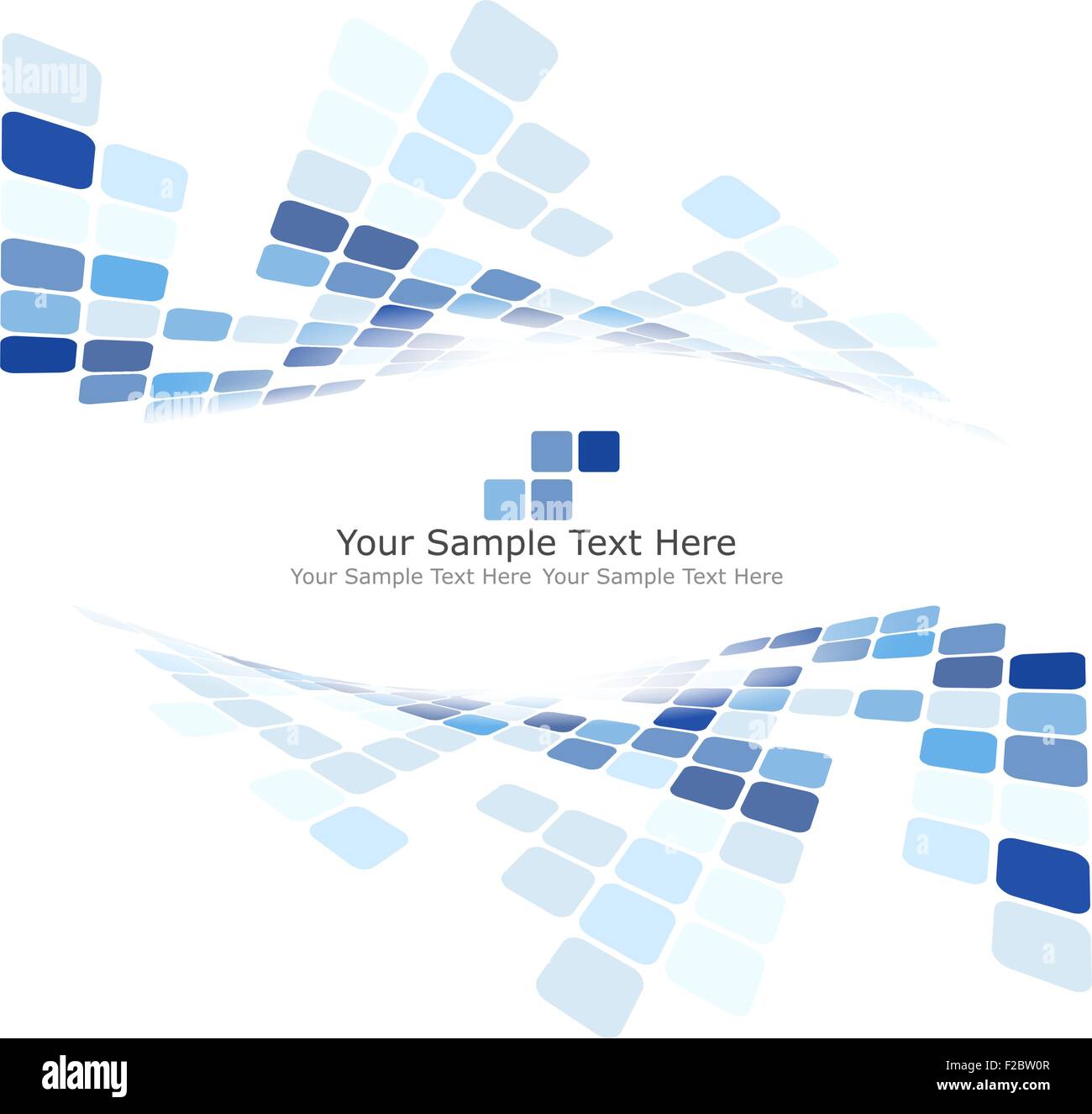 Sfondo a scacchi con lo spazio di testo. Equilibrio ideale di colori in tonalità blu. Adatto per la creazione di business e tecnologici e di altri modelli. Illustrazione Vettoriale. Illustrazione Vettoriale