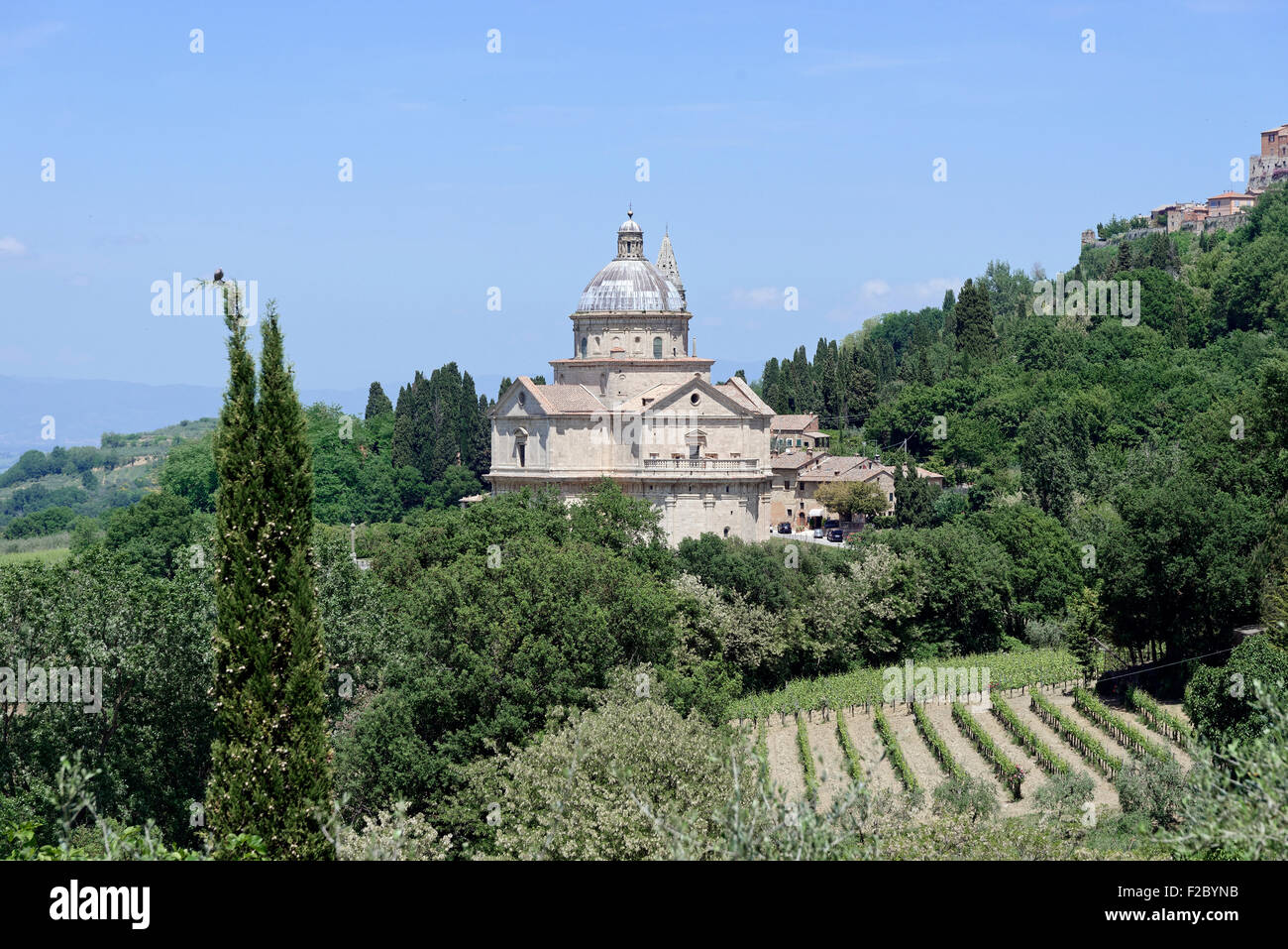 Madonna di chiesa di San Biagio, Montepulciano, Toscana, Italia Foto Stock