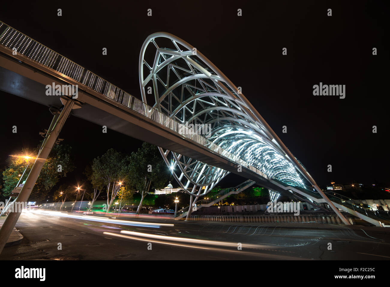 Il ponte della pace, Tbilisi, Georgia Foto Stock
