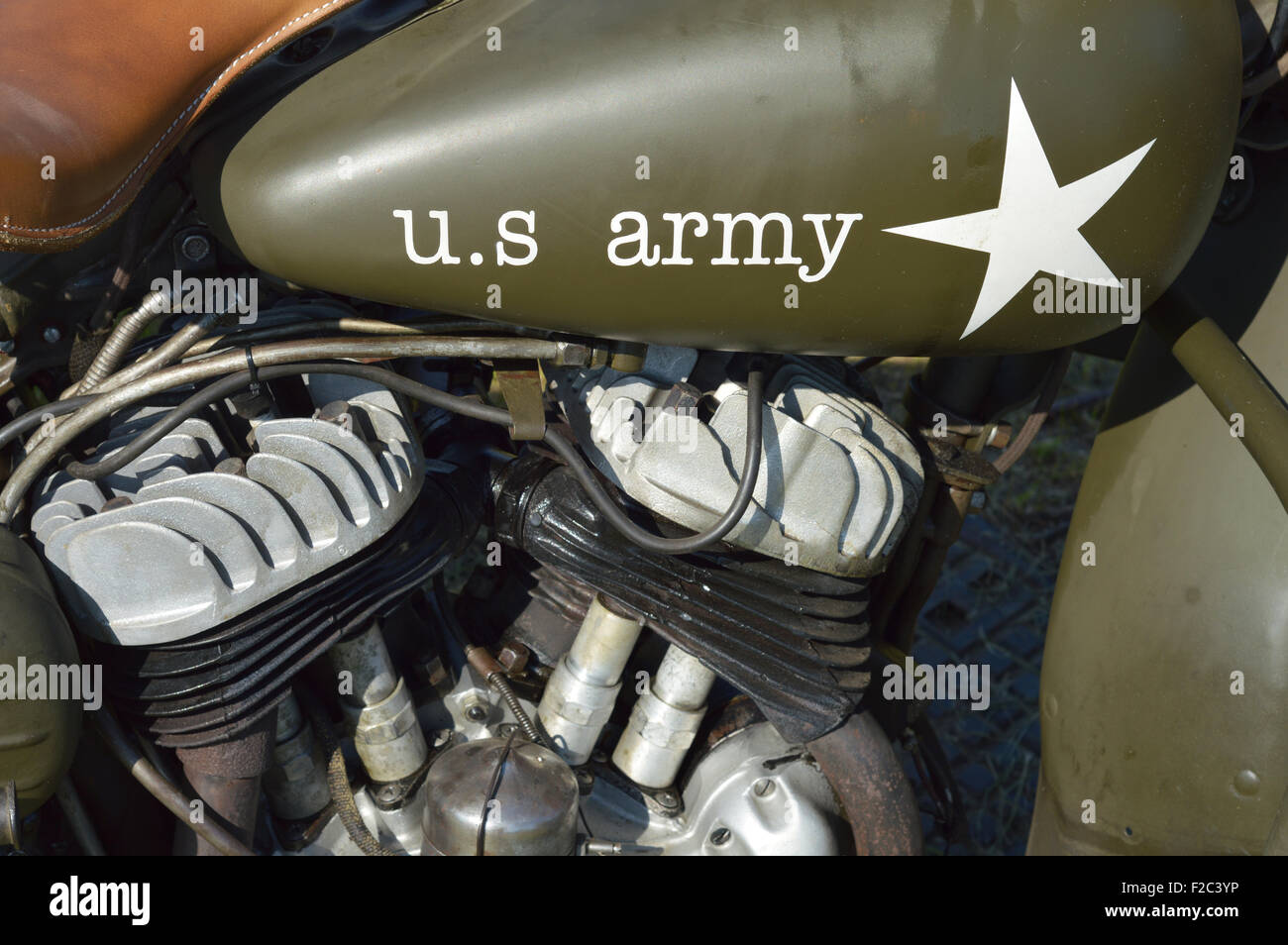 US Army motociclo Foto Stock
