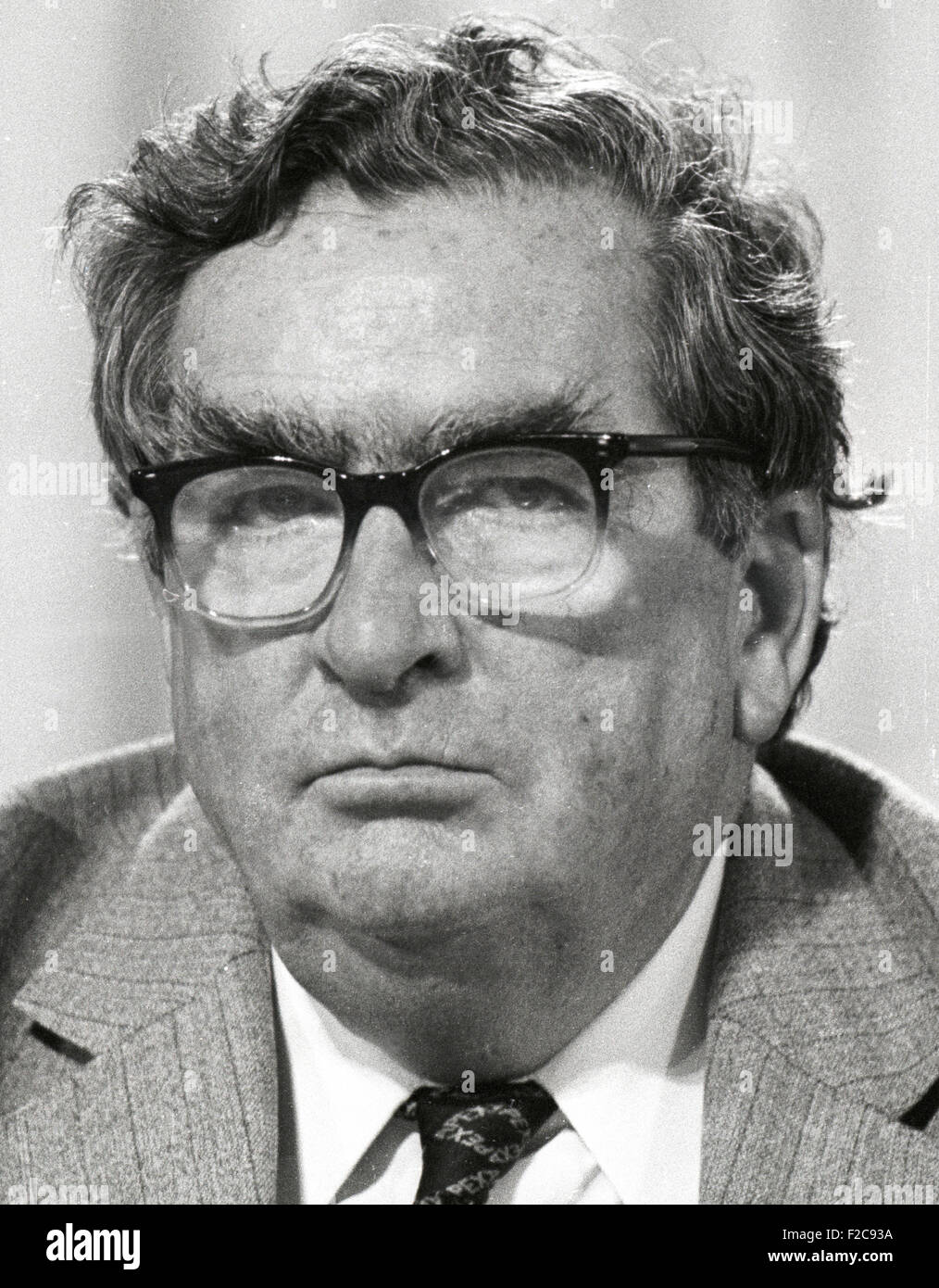 Denis Winston Healey Signore Healey del partito laburista britannico del candidato 1984 immagine. Foto Stock