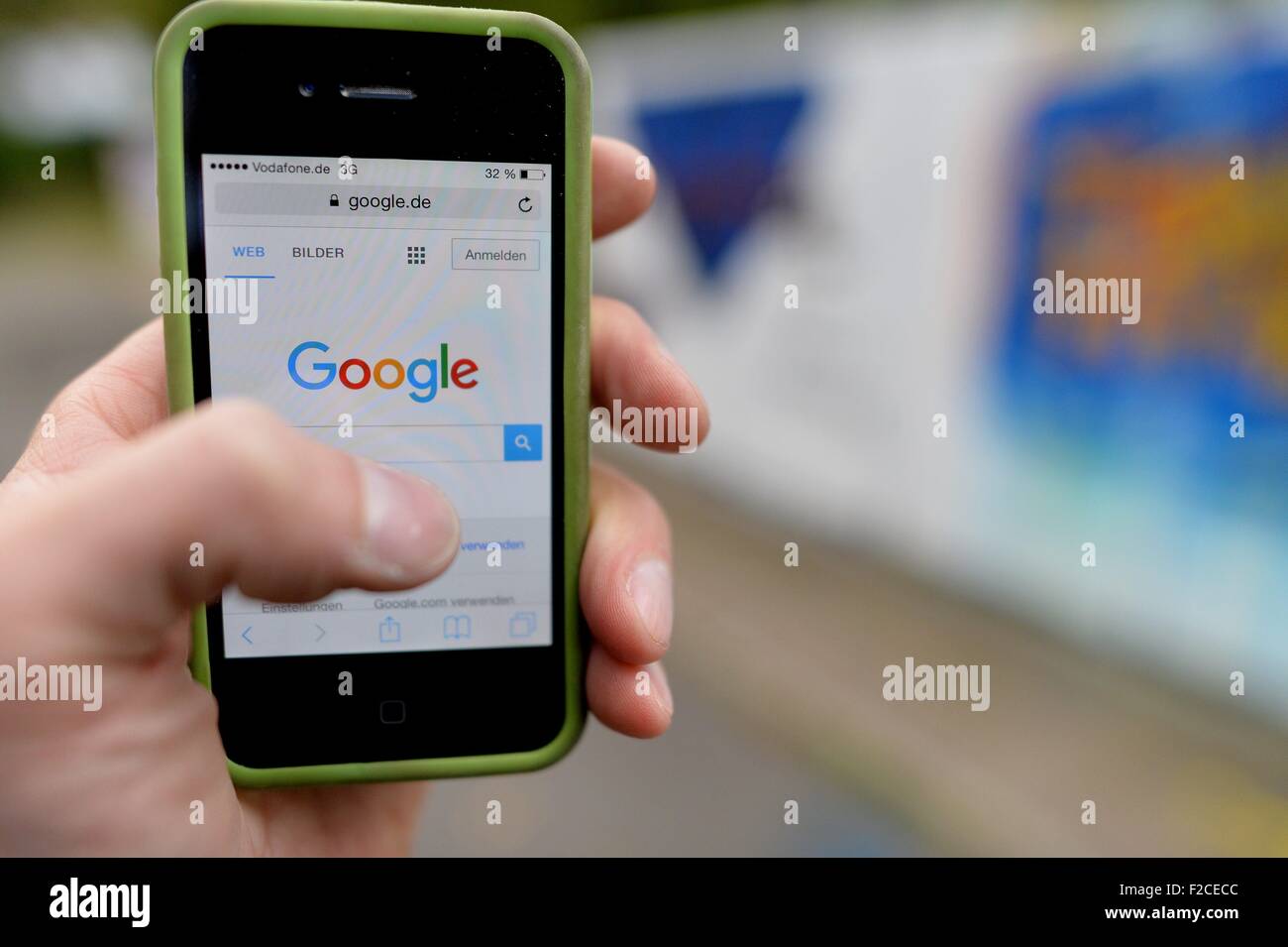 Il logo di internet motore di ricerca Google, in Germania, città di Osterode, 16. Settembre 2015. Foto: Frank può Foto Stock