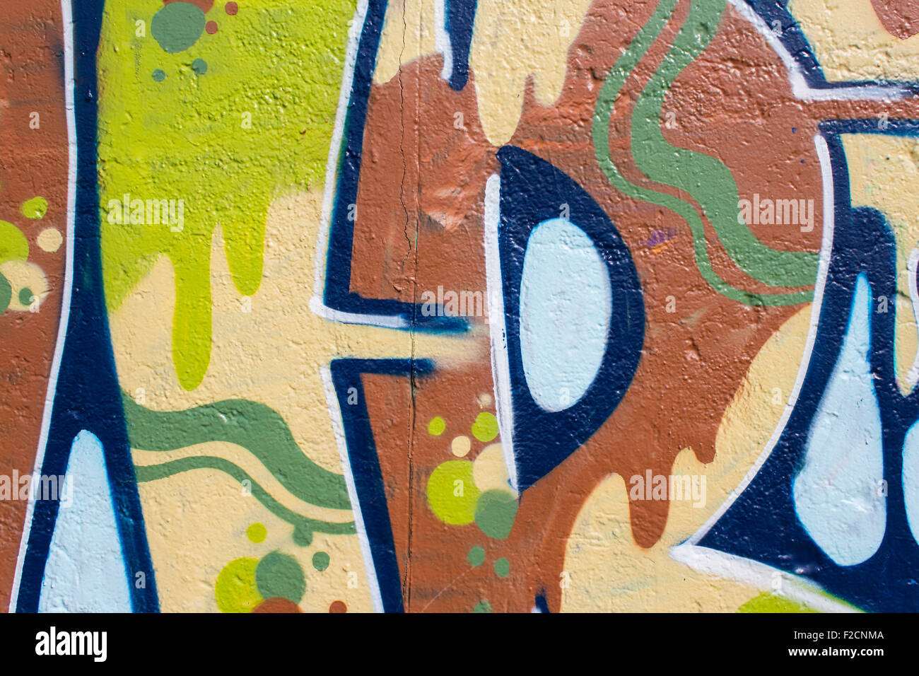 Dipinto graffiti closeup.graffiti artwork macro Foto Stock