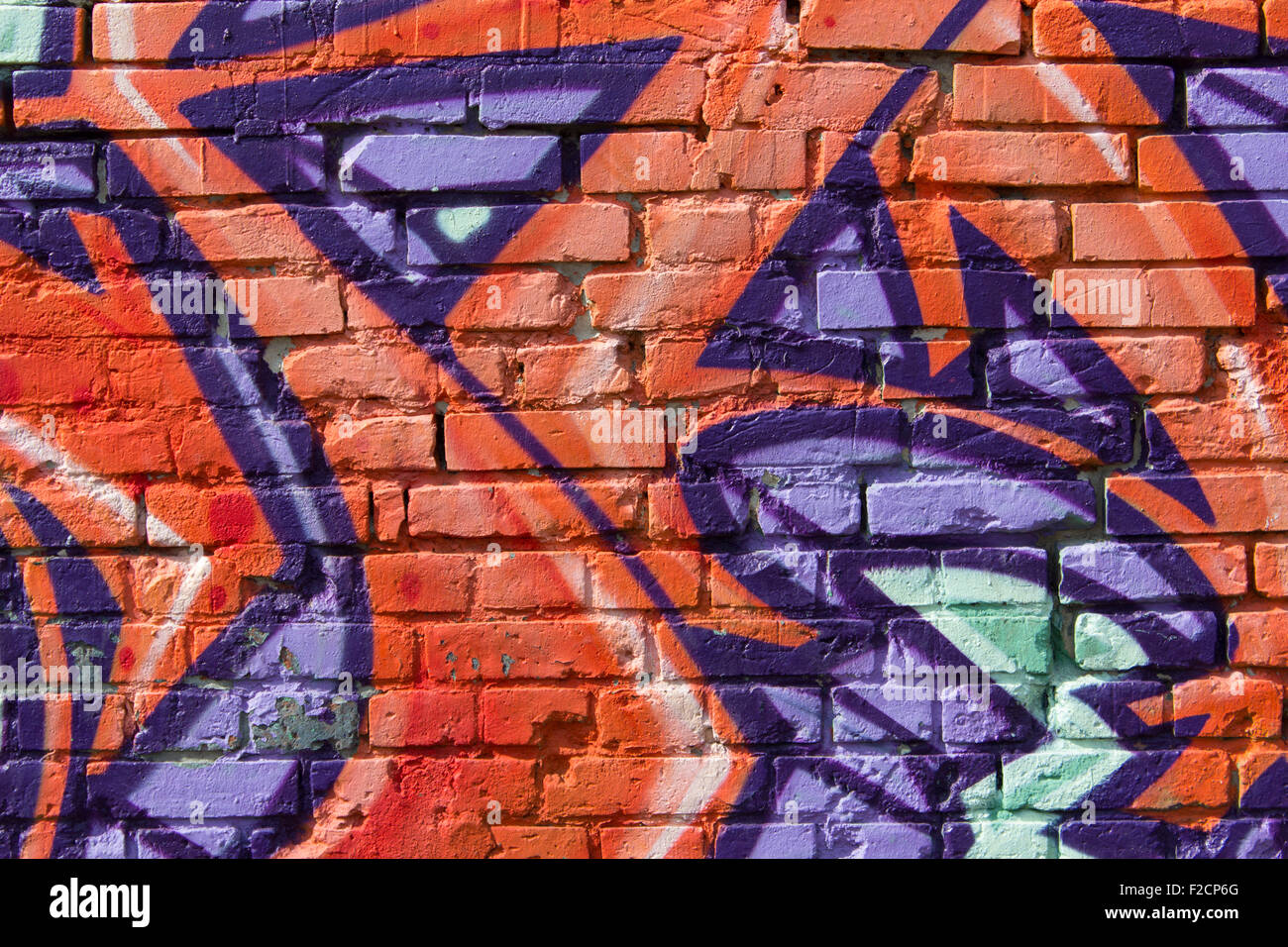 Muro di graffiti closeup. sfondo dipinto Foto Stock