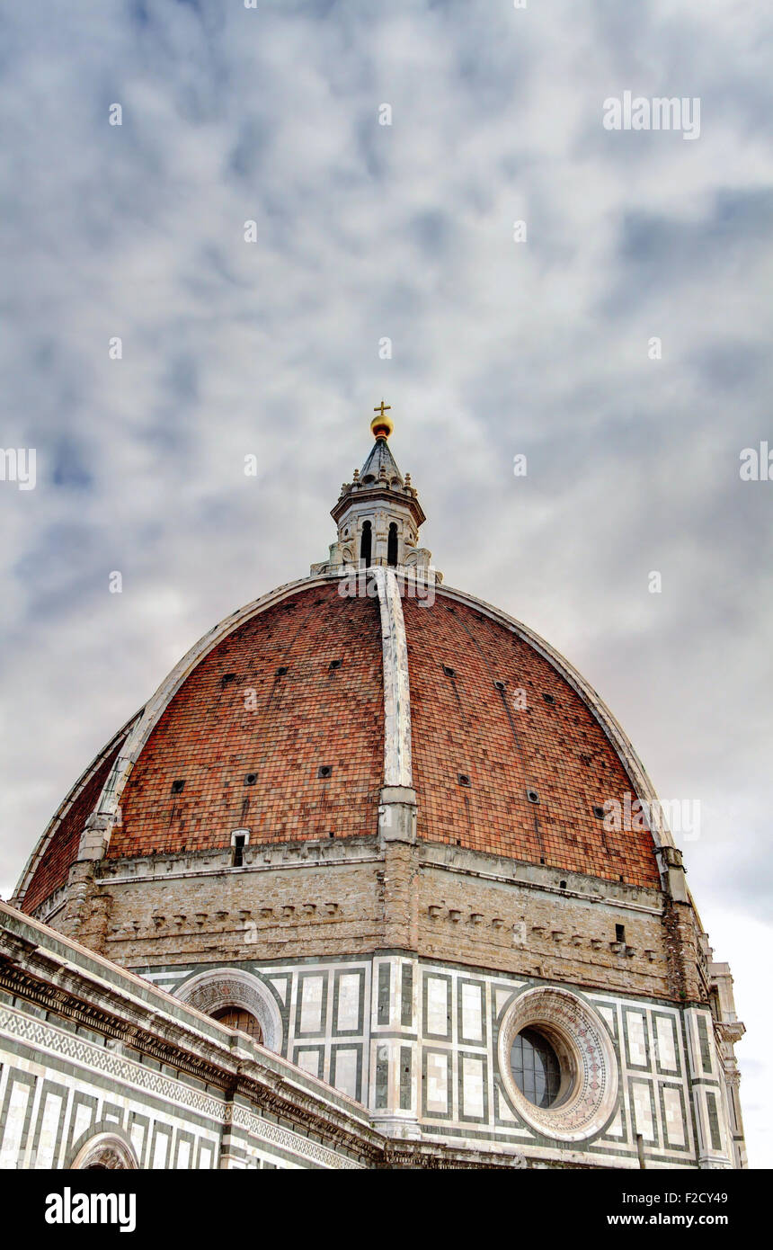 Firenze: Santa Maria del Fiore cupola HDR Foto Stock