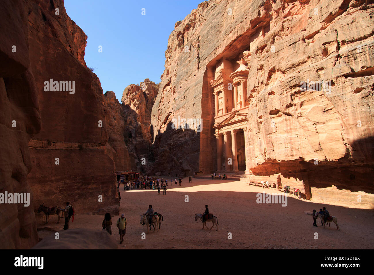 Tesoro di Petra , Giordania Foto Stock