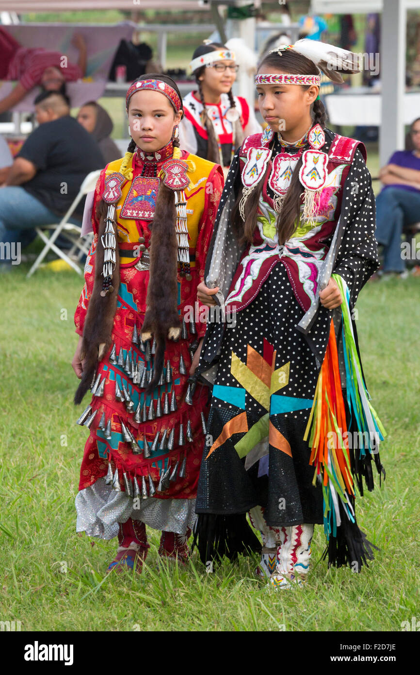 Rosebud Indian Reservation, Dakota del Sud - Il Rosebud Sioux della tribù wacipi annuale (powwow). Foto Stock