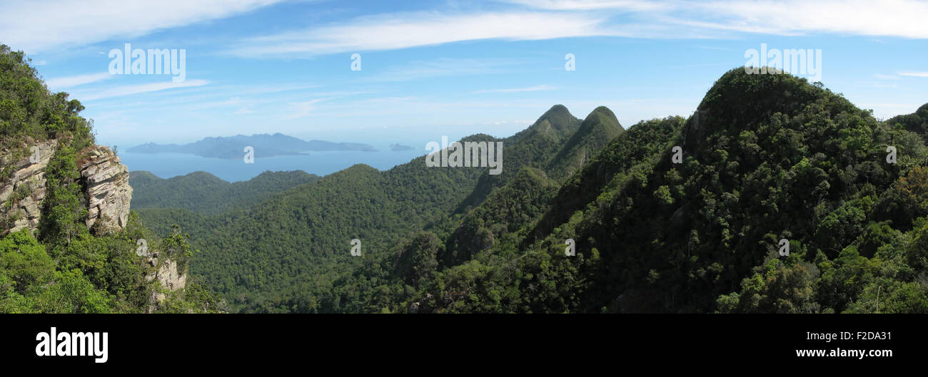 Dalla vista mozzafiato dell'isola di Langkawi Foto Stock