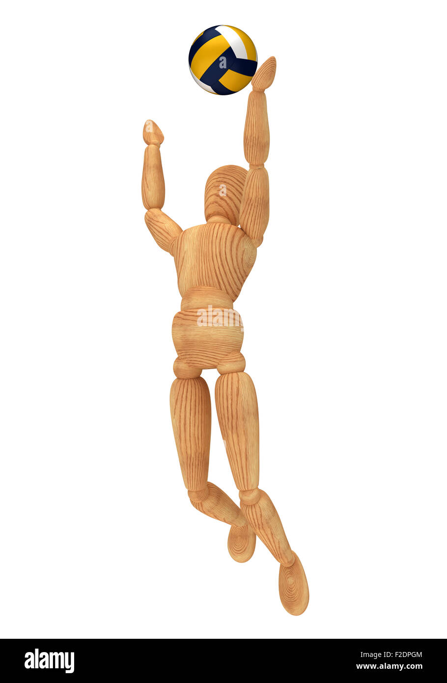 Lettore di pallavolo Foto Stock