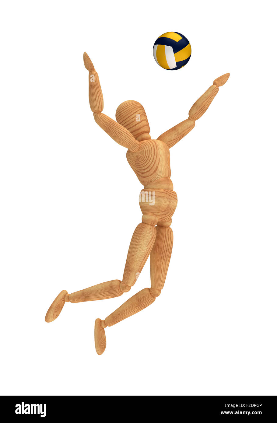 Lettore di pallavolo Foto Stock