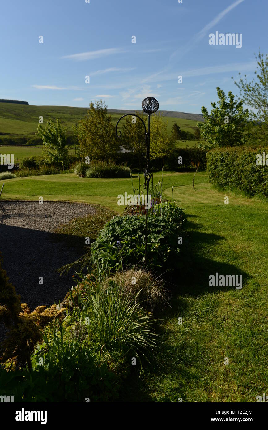 Giardino a saughtree old manse, saughtree, newcastleton, Scottish Borders Foto Stock