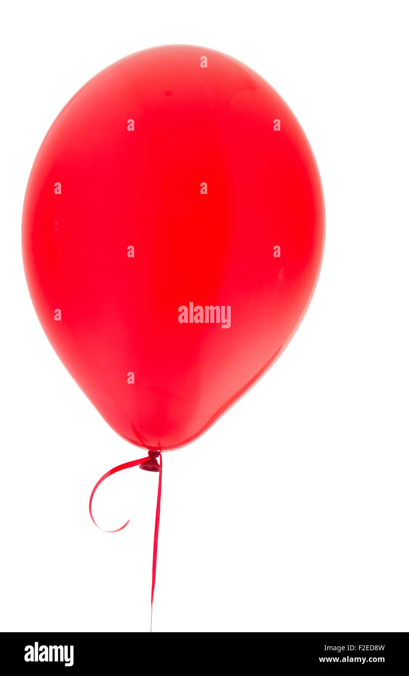 Red palloncino elio Foto Stock