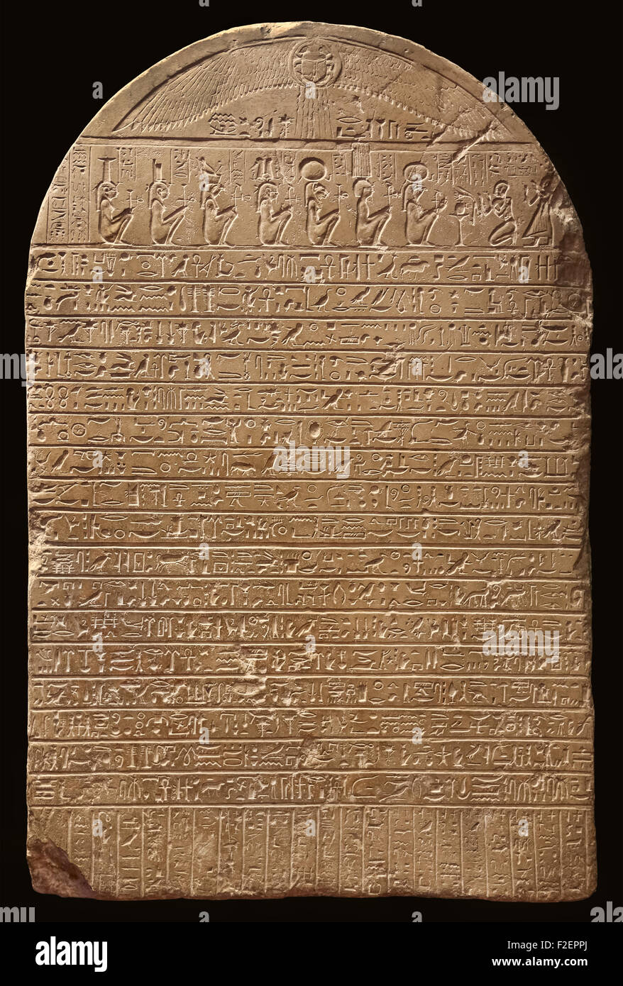 Antiche scritture egiziana Foto Stock