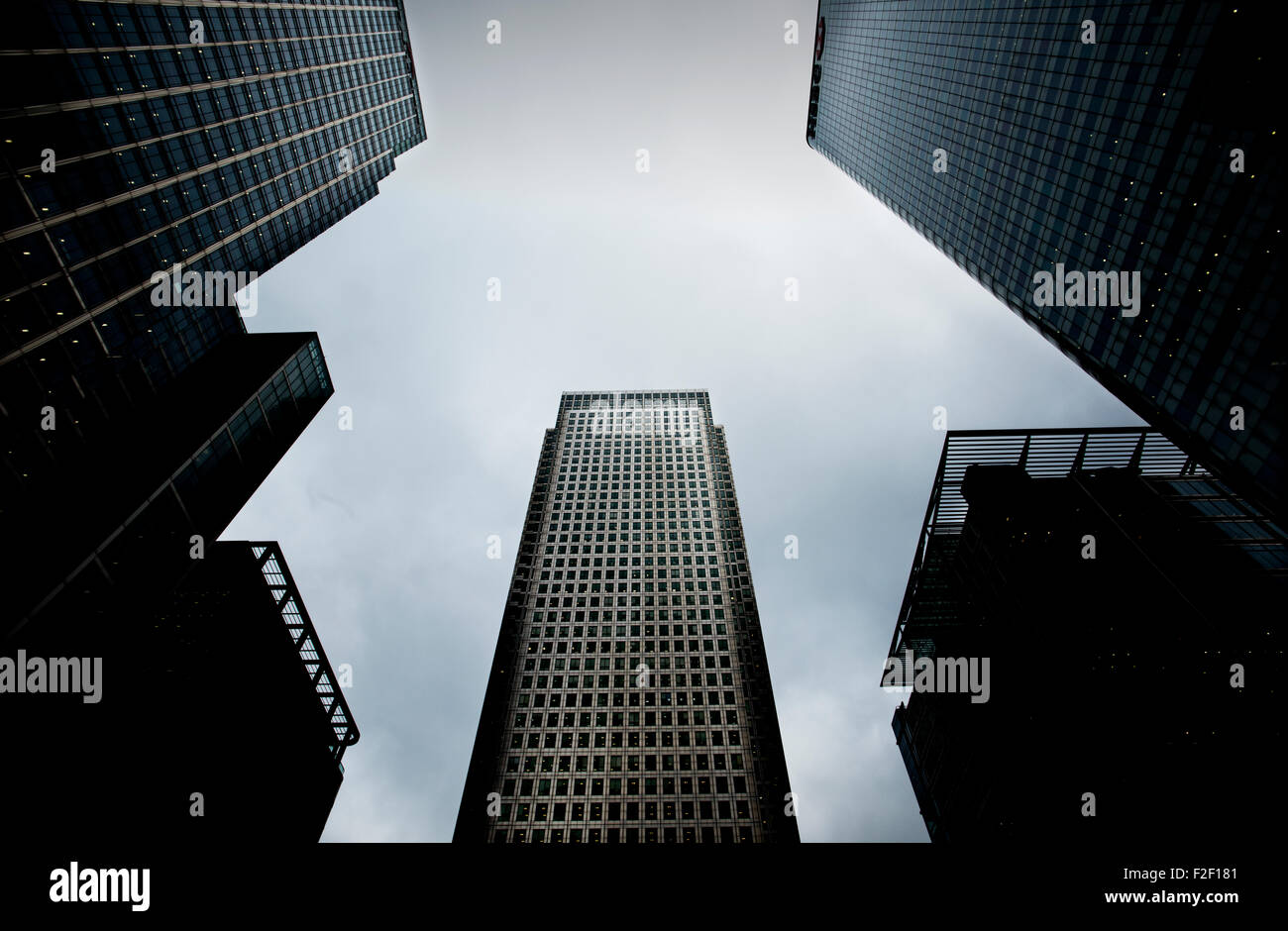 Canary Wharf . One Canada Square. Londra Settembre 2015 Foto Stock