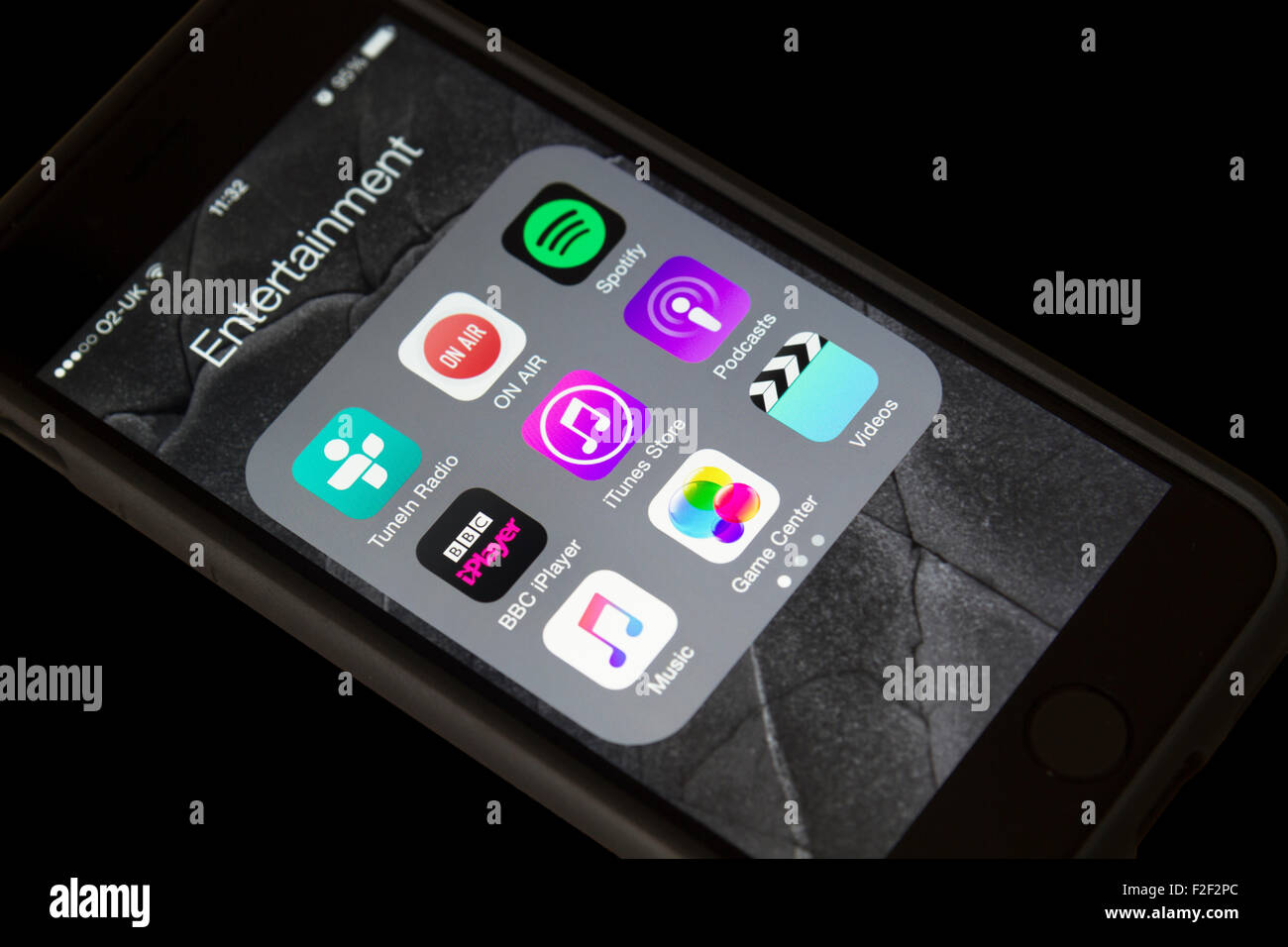 IPhone 6 lo schermo dello smartphone Foto Stock