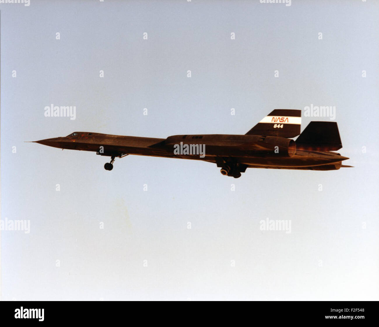 Lockheed SR-71A 61-7980, noto anche come NASA 844, è stato l'ultimo SR-71A costruito, servendo come piattaforma di ricerca presso il Dryden Flight Research Center della NASA dal 1990 fino al suo ritiro nel 1999. Foto Stock